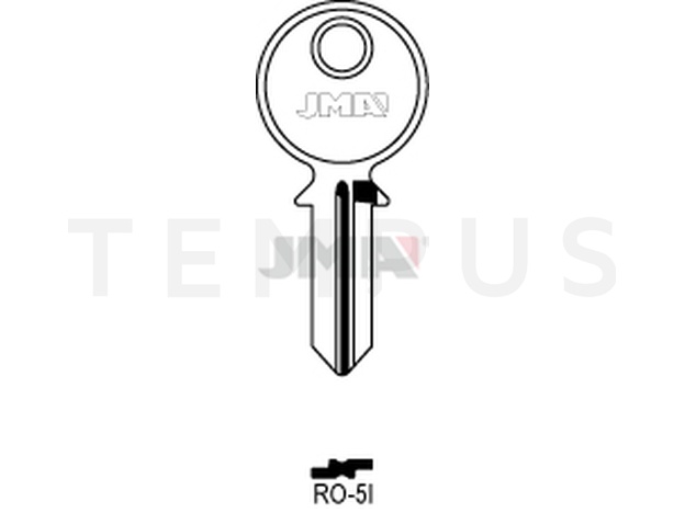 RO-5I Cilindričan ključ (Silca RO10R / Errebi R5L) 13648