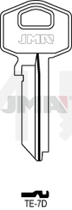 JMA TE-7D Cilindričan ključ (Silca TE3 / Errebi TS8)