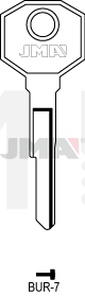 JMA BUR-7 Cilindričan ključ (Silca BUR5 / Errebi BG12)