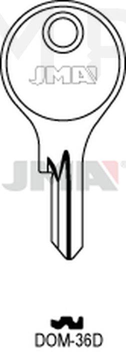 JMA DOM-36D Cilindričan ključ (Silca DM10 / Errebi DM14)