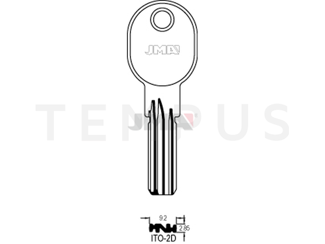 ITO-2D Specijalan ključ (Silca IO1 / Errebi ITO2) 13265