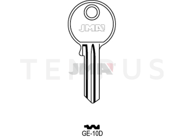 GE-10D Cilindričan ključ (Silca GE118 / Errebi GG49) 13100