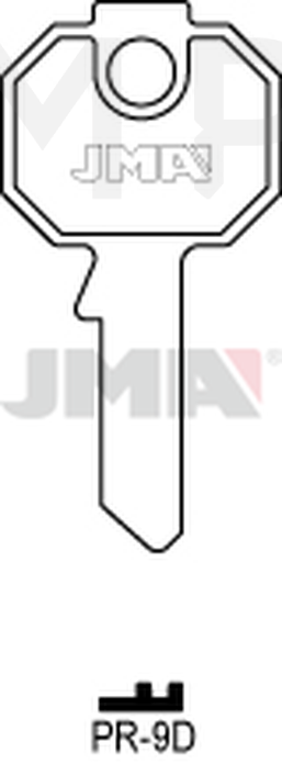 JMA PR-9D Cilindričan ključ (Silca PF1R / Errebi P7)