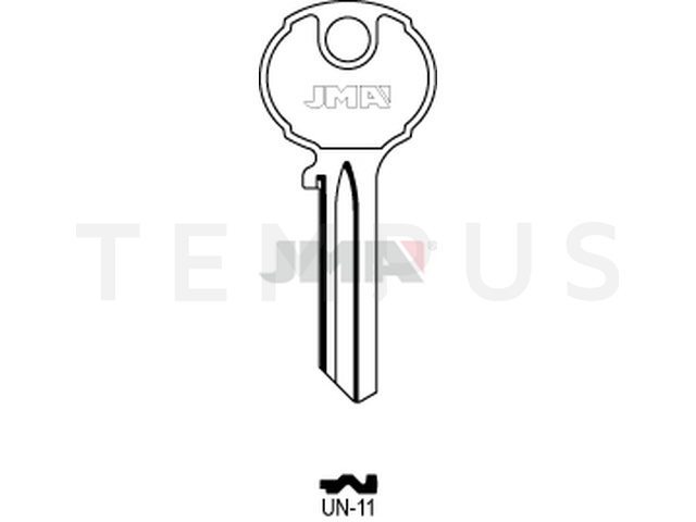 UN-11 Cilindričan ključ (Silca UNI3 / Errebi UN19) 14014