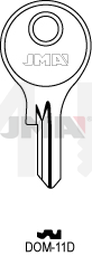 JMA DOM-11D Cilindričan ključ (Silca DM10 / Errebi DM14)