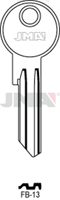 JMA FB-13 Cilindričan ključ (Silca FB15RX / Errebi F30RL)
