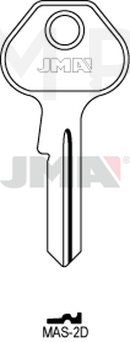 JMA MAS-2D Cilindričan ključ (Silca MS17 / Errebi M16)