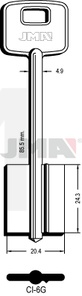 JMA CI-6G Kasa ključ (Silca 5CS2 / Errebi 2CI4)