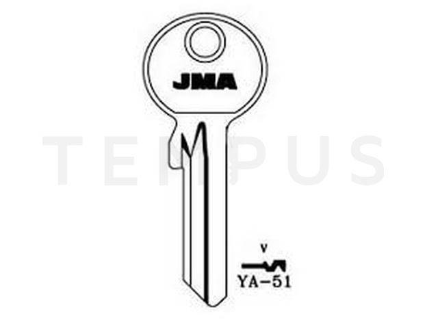 YA-51 Cilindričan ključ (Silca YA72R / Errebi YBVPP) 14326