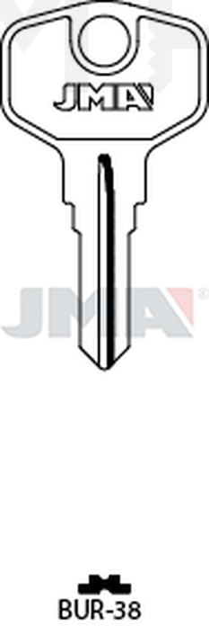 JMA BUR-38 Cilindričan ključ (Silca BUR61R / Errebi BG52)