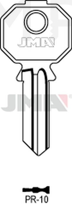 JMA PR-10 Cilindričan ključ (Silca PF2S / Errebi PS4N)