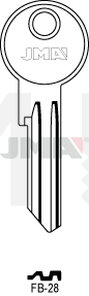 JMA FB-28 Cilindričan ključ (Silca FB14RX / Errebi F28RL)