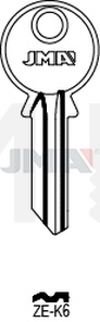 JMA ZE-K6 Cilindričan ključ (Silca ZE5R / Errebi CR5PS, ZE15PS)