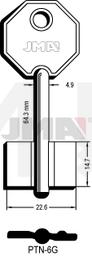 JMA PTN-6G Kasa ključ (Silca 5PT3 / Errebi 1PN6)