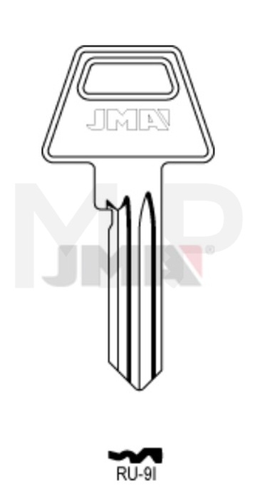 JMA RU-9I Cilindričan ključ (Silca RU25R / Errebi RU27R)