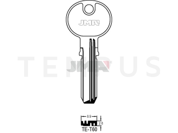 Jma TE-T60 Specijalan ključ (Silca TE7 / Errebi TS14) 13750
