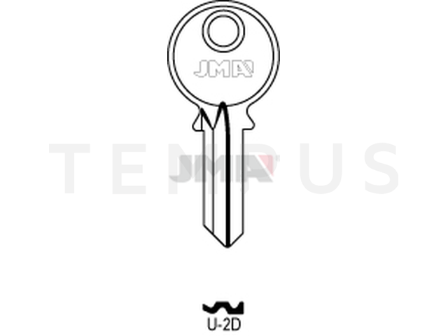 U-2D Cilindričan ključ (Silca UL060 / Errebi U4PD) 13987