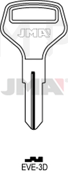 JMA EVE-3D Cilindričan ključ (Silca ED1 / Errebi EVG1)