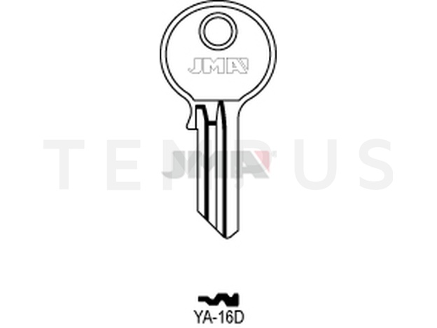 YA-16D Cilindričan ključ (Silca YA15 / Errebi YG4) 14090