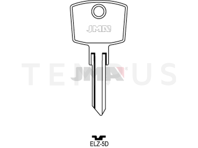 ELZ-5D Cilindričan ključ (Silca EL7R / Errebi EZ6R) 12913