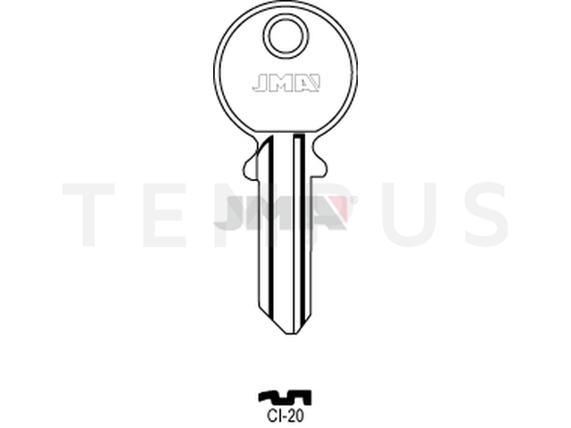 CI-20 Cilindričan ključ (Silca CS500 / Errebi CG5S) 12711