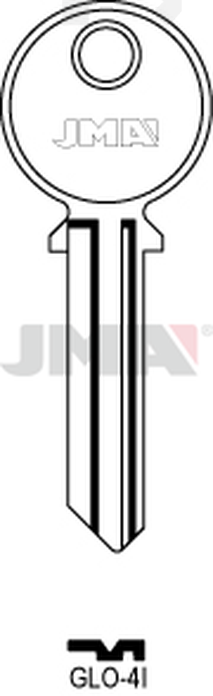 JMA GLO-4I Cilindričan ključ (Silca GL9R / Errebi GO10R)