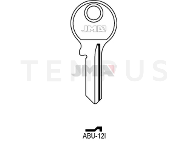 ABU-12I Cilindričan ključ (Silca AB13 / Errebi AU13 ) 12456