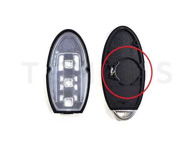 TS NISSAN 09 - Nissan smart ključ 3 tastera, baterija pozicija 1, mač DAT-15 / NSN14 20564