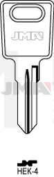 JMA HEK-4 Cilindričan ključ (Silca HN3 / Errebi HE4)