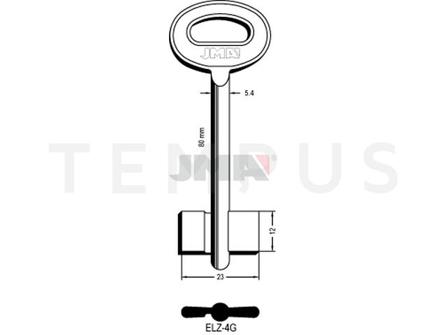 ELZ-4G Kasa ključ (Errebi 2EZ2M) 12912