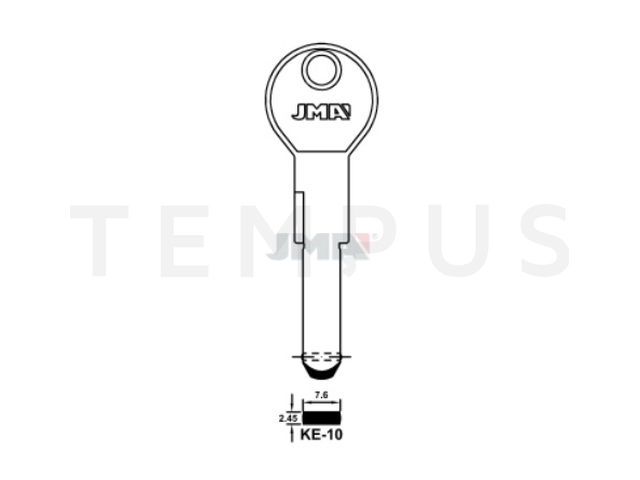 KE-10 Specijalan ključ (Silca KE19SMS, KE20SMS* / Errebi KC5S) 21482