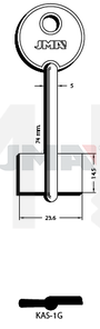 JMA KAS-1G Kasa ključ (Silca 5KY4 / Errebi 1KA7)