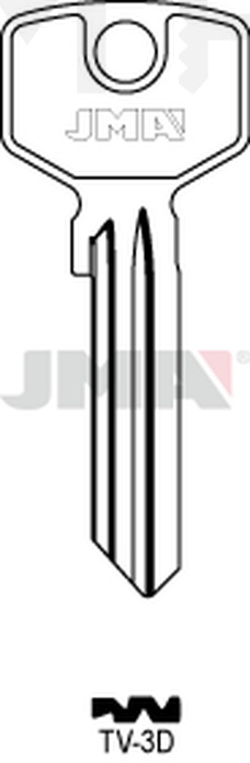 JMA TV-3D Cilindričan ključ (Silca TR4 / Errebi TV2)