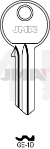 JMA GE-1D Cilindričan ključ (Silca GE1, FK1, AB7, GE32 / Errebi GG5DN)