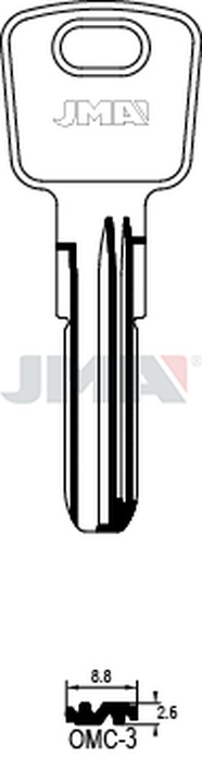 JMA OMC-3 Specijalan ključ (Silca OC4, OC4DZ / Errebi O7)