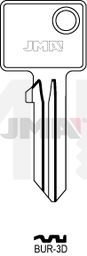 JMA BUR-3D Cilindričan ključ (Silca BUR13 / Errebi BG18)