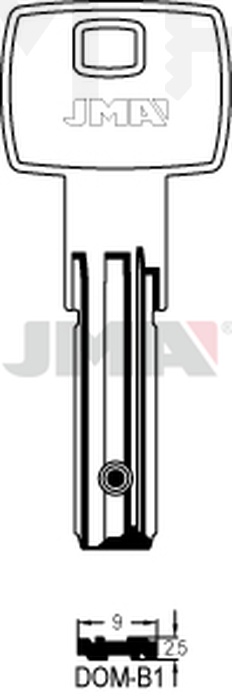 JMA DOM-B1 Specijalan ključ (Silca DM139 / Errebi DM75LB)