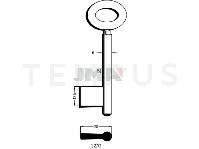 227G Kasa ključ 12428