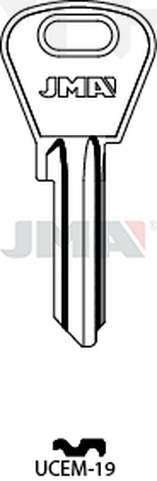 JMA UCEM-19 Cilindričan ključ (Silca TN53R / Errebi TT24R)