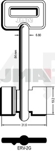 JMA ERV-2G Kasa ključ (Silca 5ERV3 / Errebi 2ER2)