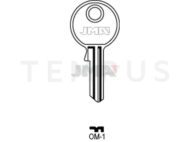 OM-1 Cilindričan ključ (Silca OMR1R / Errebi MIC11R) 14371