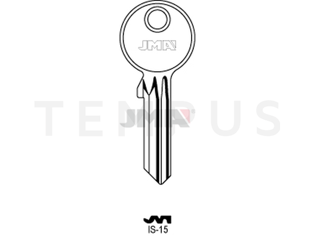 IS-15 Cilindričan ključ (Silca IE27R / Errebi I17R) 13246