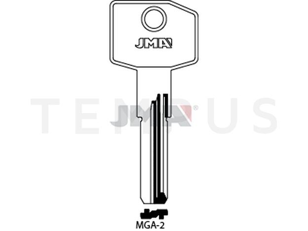MGA-2 kl.mn2s Specijalan ključ (Silca MG9 / Errebi MG11) 13489