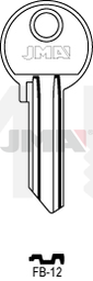 JMA FB-12 Cilindričan ključ (Silca FB20R / Errebi F38R)