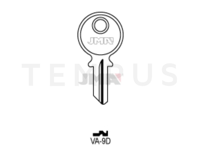 VA-9D Cilindričan ključ (Silca VAC11 / Errebi VC3PD) 20320