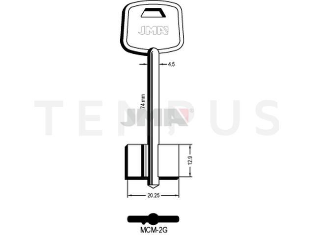 MCM-2G Kasa ključ (Silca 5MC1 / Errebi 1MD2) 13443