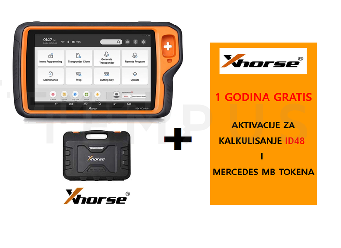 XHORSE KEY TOOL PLUS (MQB aktivacija) + 1 godina gratis MB i ID48 kalkulacije