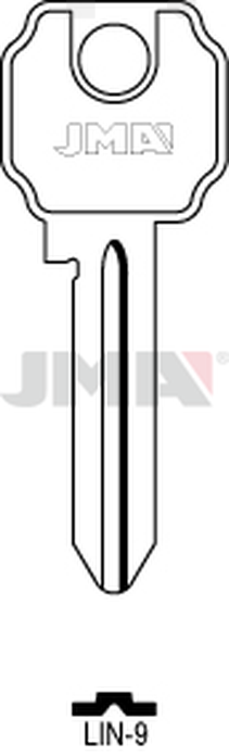 JMA LIN-9 Cilindričan ključ (Silca LC10 / Errebi LI15)