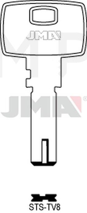 JMA STS-TV8 Specijalan ključ (Silca DM22TV8 / Errebi DM54)