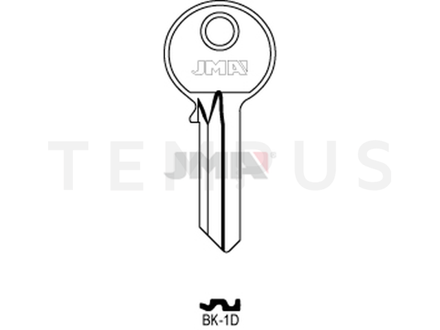 BK-1D Cilindričan ključ (Silca BK1 / Errebi KSC5D) 12591